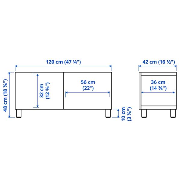 Comodă TV Ikea Besta 48 x 120 x 42 / MDF photo 4