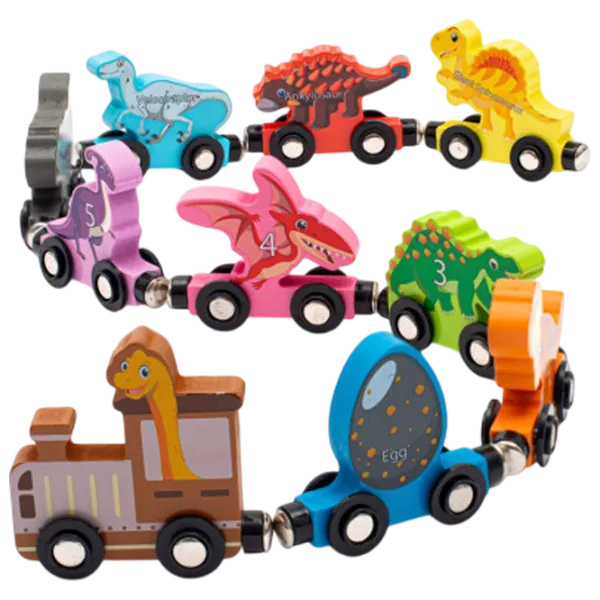 Joc educativ Baby Mix Montessori Train Dino 3+/ Dezvoltare photo 1