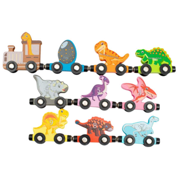 Joc educativ Baby Mix Montessori Train Dino 3+/ Dezvoltare photo 2