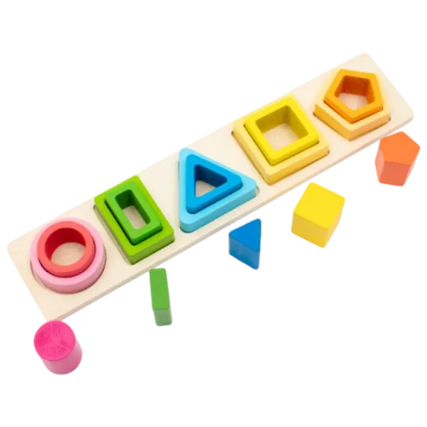 Joc educativ Baby Mix Montessori sorter colors and shapes 3+/ Dezvoltare photo 2