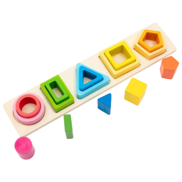 Joc educativ Baby Mix Montessori sorter colors and shapes 3+/ Dezvoltare photo 2