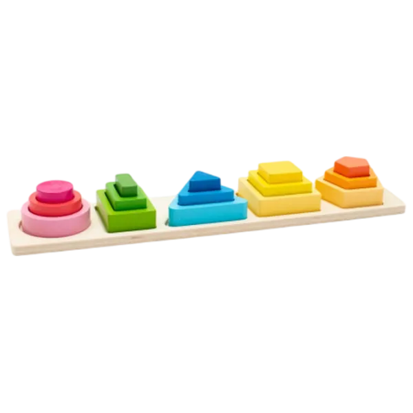 Joc educativ Baby Mix Montessori sorter colors and shapes 3+/ Dezvoltare photo 3