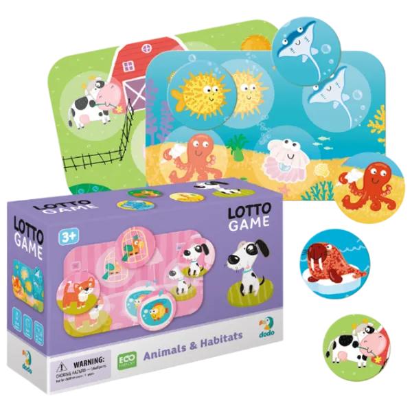 Настольная игра DoDo Animals and their habitats 3+/ Лотерея photo 1