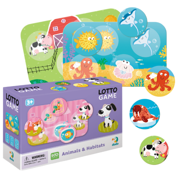 Настольная игра DoDo Animals and their habitats 3+/ Лотерея photo 1