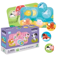 Joc de masă DoDo Animals and their habitats 3+/ Loto
