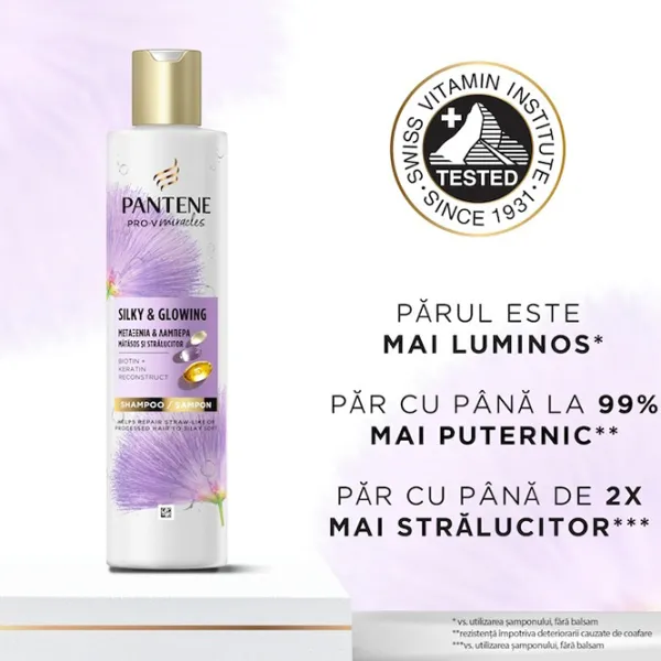 Шампунь Pantene Silky & Glowing 0.25л photo 3