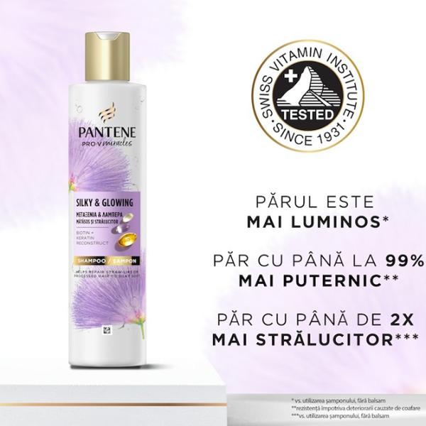 Шампунь Pantene Silky & Glowing 0.25л photo 3