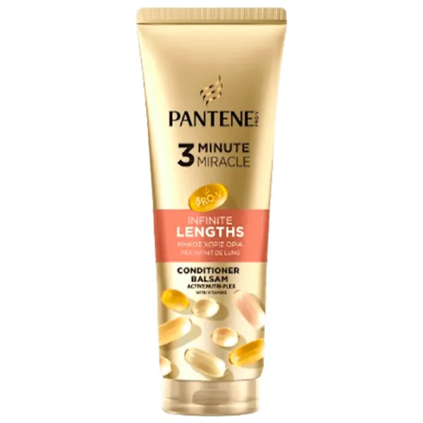 Balsam Pantene Infinite Lenghts 3 Minute Miracle 0.22l photo 1 Balsam Pantene Infinite Lenghts 3 Minute Miracle 0.22l photo 1