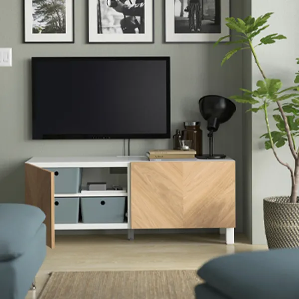 Comodă TV Ikea Besta 48 x 120 x 42 / MDF photo 4 Comodă TV Ikea Besta 48 x 120 x 42 / MDF photo 4