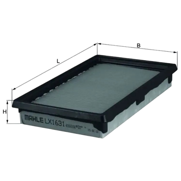 Воздушный фильтр Mahle LX 1631 MHL-LX 1631 photo 1 Воздушный фильтр Mahle LX 1631 MHL-LX 1631 photo 1