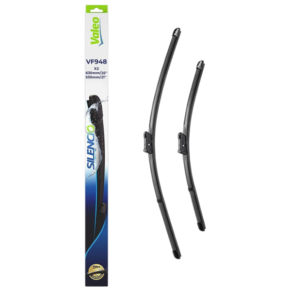 Ștergător parbriz Față Jetour 2014 - 2024 (Silencio Flat VF376) Valeo / 24" + 19" / 600 mm + 480 mm photo 2 Ștergător parbriz Față Jetour 2014 - 2024 (Silencio Flat VF376) Valeo / 24" + 19" / 600 mm + 480 mm photo 2