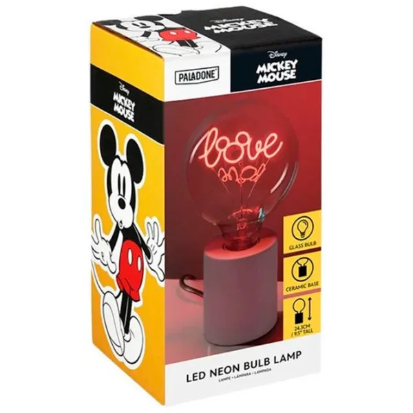 Настольная лампа фан Paladone Mickey LED Neon Bulb Белый photo 6