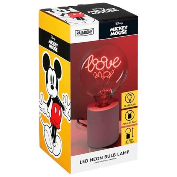 Настольная лампа фан Paladone Mickey LED Neon Bulb Белый photo 6