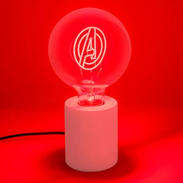 Настольная лампа фан Paladone Avengers LED Neon Bulb Белый photo 3