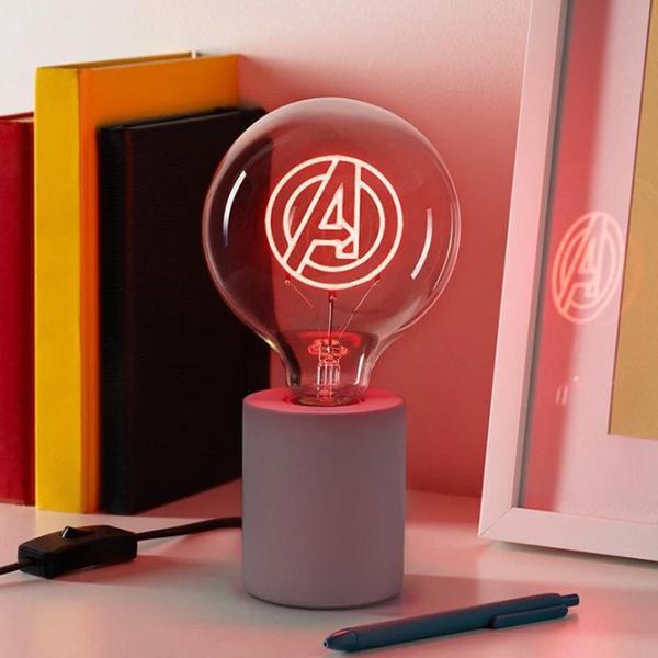 Настольная лампа фан Paladone Avengers LED Neon Bulb Белый photo 4