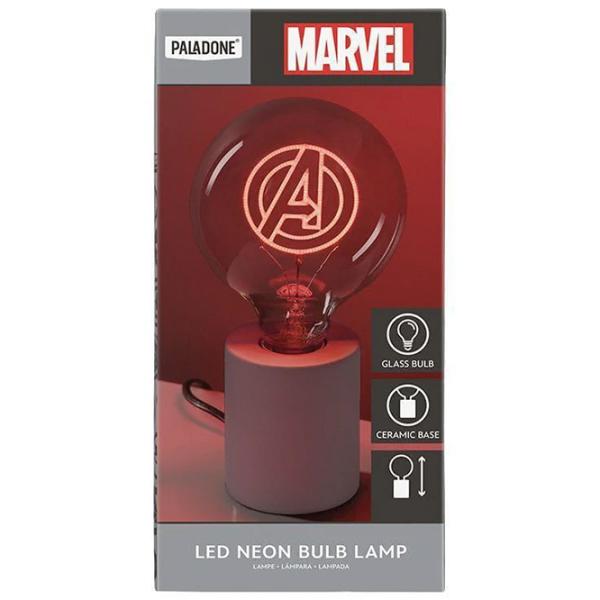 Настольная лампа фан Paladone Avengers LED Neon Bulb Белый photo 5