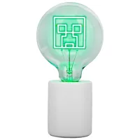 Lampă de masă fan Paladone Creeper LED Neon Bulb White photo 3