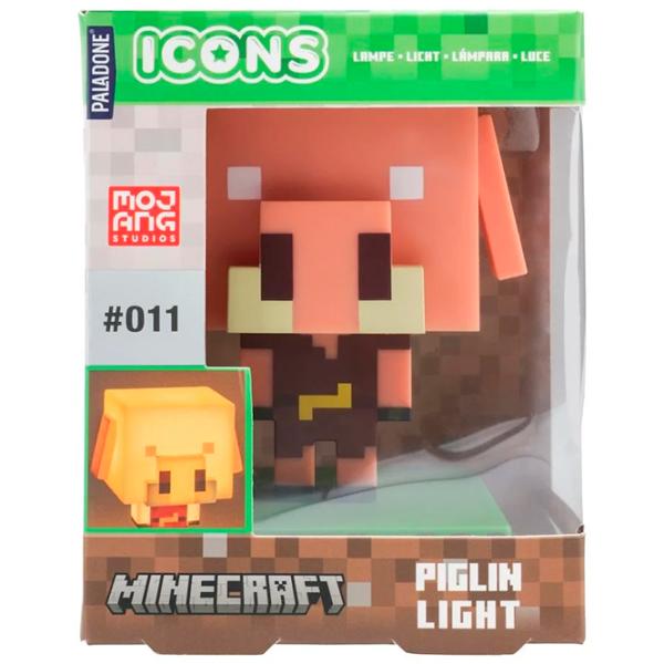 Lampă de masă fan Paladone Piglin Icon Light Cream photo 5