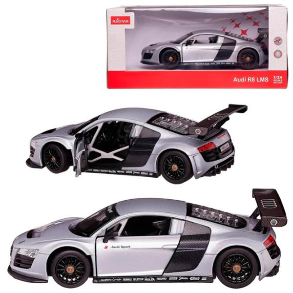Mașină Rastar Audi R8 60582  / / Red Argintiu  photo 4