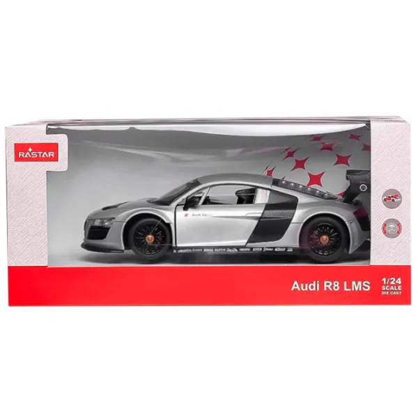 Mașină Rastar Audi R8 60582  / / Red Argintiu  photo 6