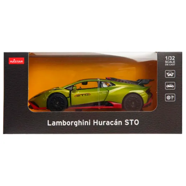 Mașină Rastar Lamborghini Huracan STO 64300  / / Red Green photo 4 Mașină Rastar Lamborghini Huracan STO 64300  / / Red Green photo 4