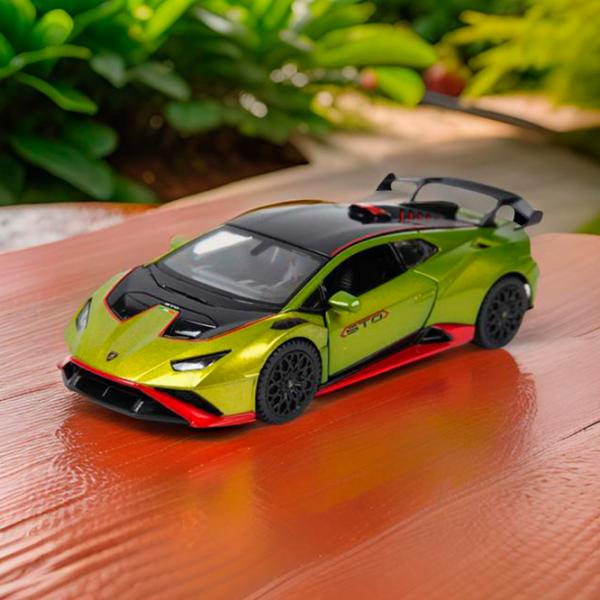 Mașină Rastar Lamborghini Huracan STO 64300  / / Red Green photo 5 Mașină Rastar Lamborghini Huracan STO 64300  / / Red Green photo 5