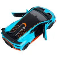 Mașină Rastar Lamborghini Huracan STO 58255 / / Black Blue photo 2