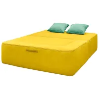 Canapea Edka Vega (01237394) Stofă / Yellow
