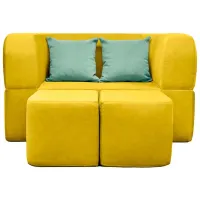 Canapea Edka Vega (01237394) Stofă / Yellow photo 3