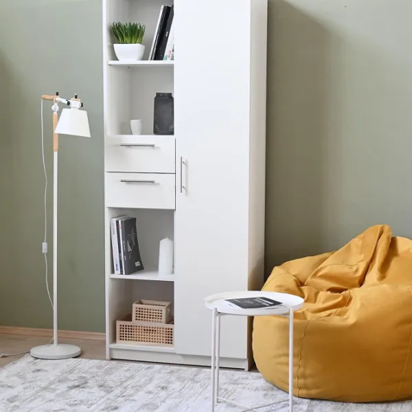 Витрина для гостиной Fabrik Home Office-Line №4 ДСП / White photo 4