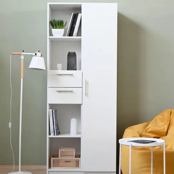 Витрина для гостиной Fabrik Home Office-Line №4 ДСП / White photo 6