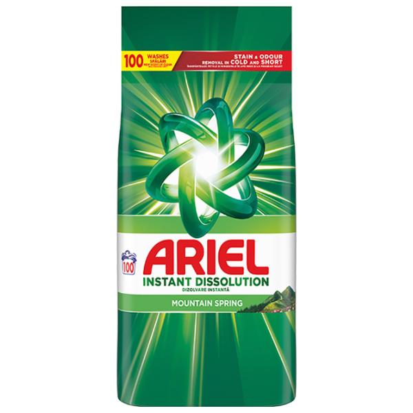 Detergent Ariel Pudra Mountain Spring  Număr spălări: 100 photo 1