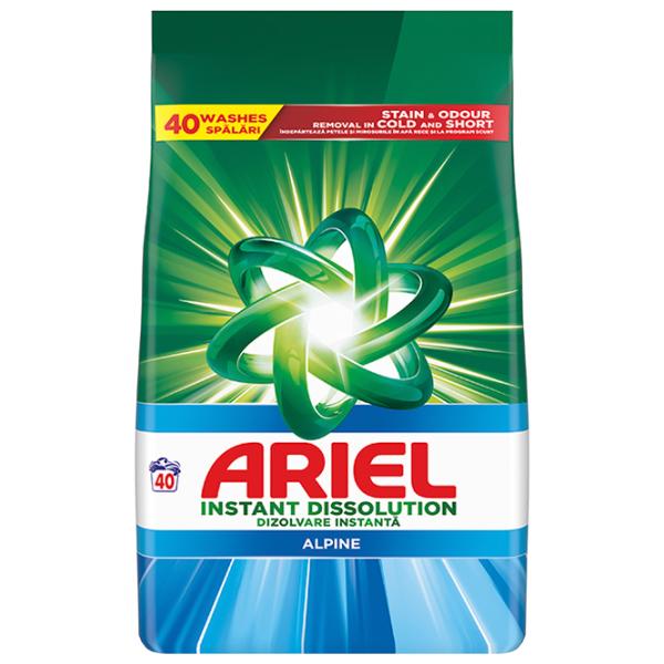 Detergent Ariel Pudra Alpine  Număr spălări: 40 photo 1