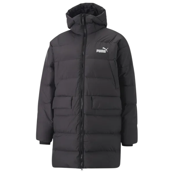Scurtă pentru bărbați Puma Protective Hooded Down Coat Iarnă / Black photo 1