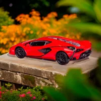 Mașină Rastar Lamborghini SIAN 58900 / / Black Red photo 5