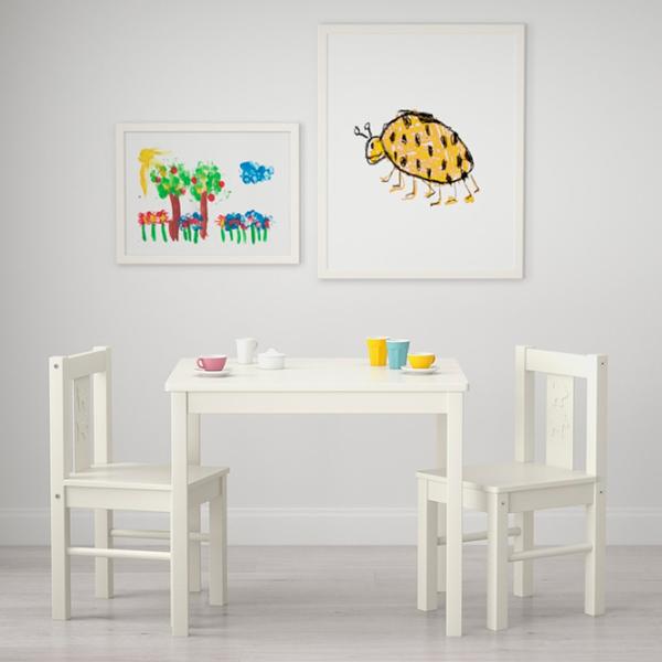 Детский стол Ikea Kritter Белый / Дерево / 5+ photo 2