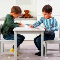 Măsuță pentru copii Ikea Sundvik Gray / Lemn / 5+ photo 2