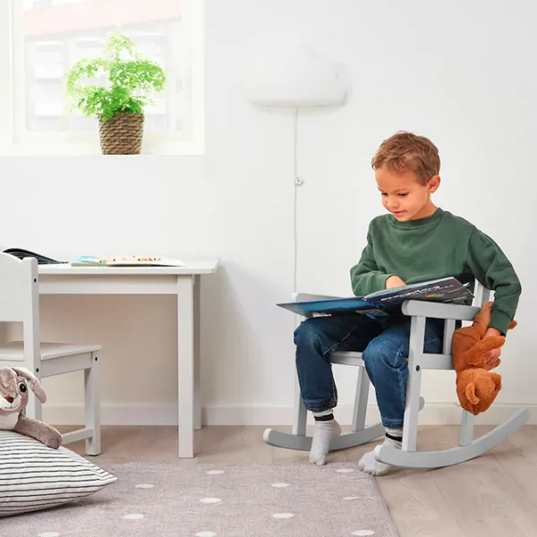 Детский стол Ikea Sundvik Серый / Дерево / 5+ photo 3
