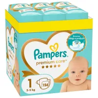 Подгузники для детей Pampers Premium Care XXL New Baby 1 2 - 5 кг / 156 шт.