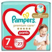 Chiloți pentru bebeluși Pampers Premium Care Pants 7 17+ kg / 27 buc.