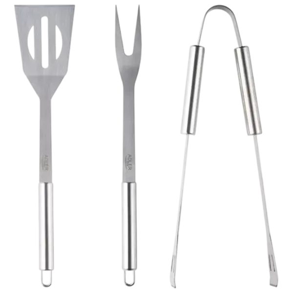Set pentru grătar Adler AD-6729 3 instrumente / Oțel inoxidabil photo 1