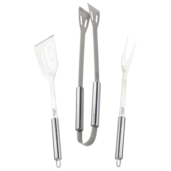 Set pentru grătar Adler AD-6729 3 instrumente / Oțel inoxidabil photo 2