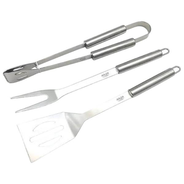 Set pentru grătar Adler AD-6729 3 instrumente / Oțel inoxidabil photo 3