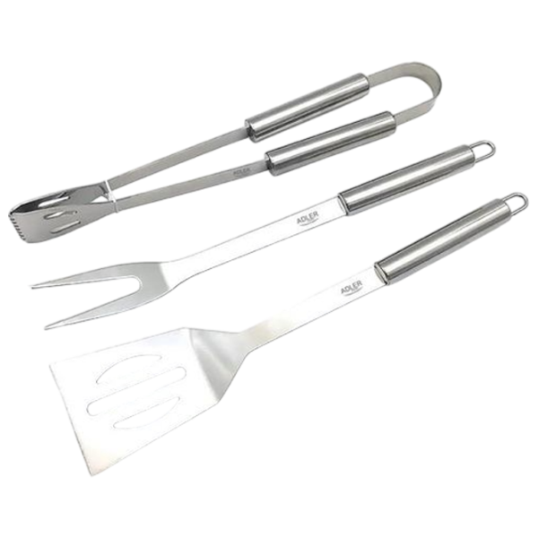 Set pentru grătar Adler AD-6729 3 instrumente / Oțel inoxidabil photo 3