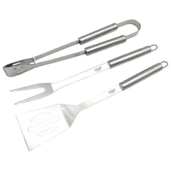 Set pentru grătar Adler AD-6730 3 instrumente / Oțel inoxidabil photo 2