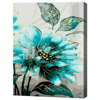 Картина по номерам Art Gallery Бирюзовый цветок EX7961 40 x 30 cm / Вертикальная