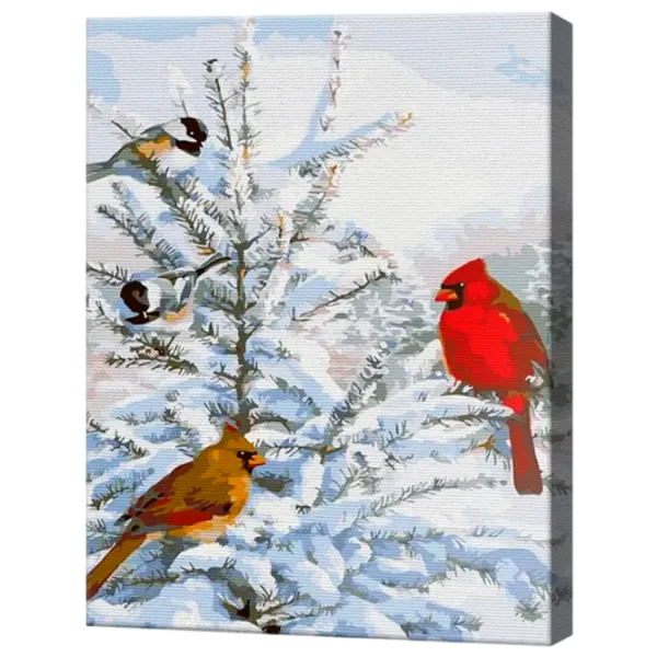 Картина по номерам Art Gallery Заснеженное дерево и птички EX7506 40 x 30 cm / Вертикальная photo 1 Картина по номерам Art Gallery Заснеженное дерево и птички EX7506 40 x 30 cm / Вертикальная photo 1