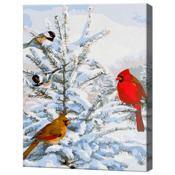 Картина по номерам Art Gallery Заснеженное дерево и птички EX7506 40 x 30 cm / Вертикальная photo 1 Картина по номерам Art Gallery Заснеженное дерево и птички EX7506 40 x 30 cm / Вертикальная photo 1