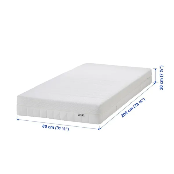 Saltea ortopedică Ikea Akrehamn 80 x 200 cm Înălțimea saltelei: 20 cm photo 2