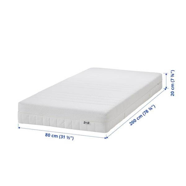 Saltea ortopedică Ikea Akrehamn 80 x 200 cm Înălțimea saltelei: 20 cm photo 2